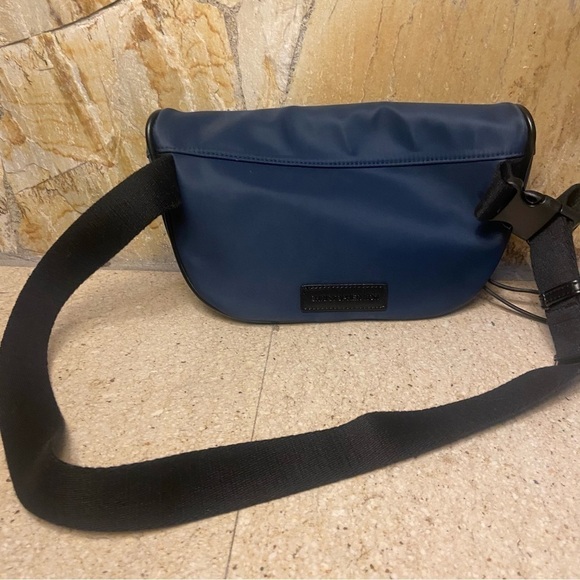 Christopher Kon crossbody ‘Fanny pack’ in rich navy blue shade with black detail - Picture 13 of 15